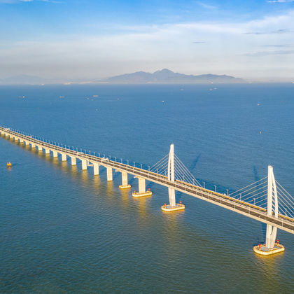 广东珠海海上看港珠澳大桥一日游