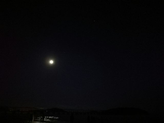夜空点缀几颗星星
