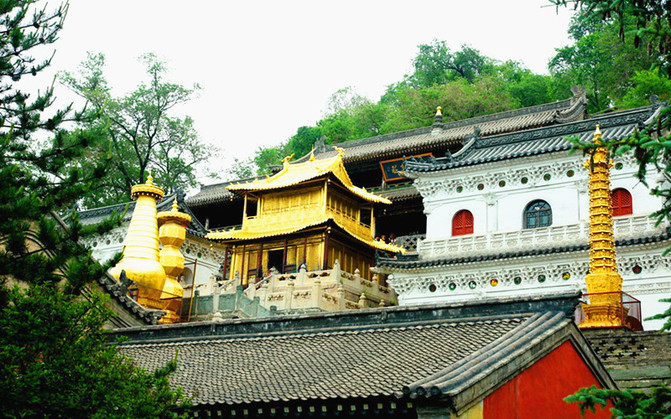 那一年---中华四大佛教圣地【山西五台山游记】万佛阁,五爷庙,殊像寺