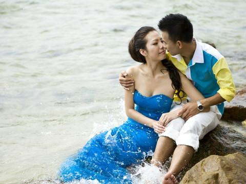 忆当年爱情梦,滋润婚纱的懵懂,完美的三亚动态信青春包微早晨图表情图片
