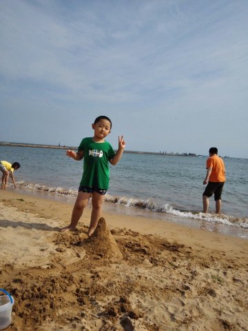 海的召唤-小胖子青岛挖沙子之旅