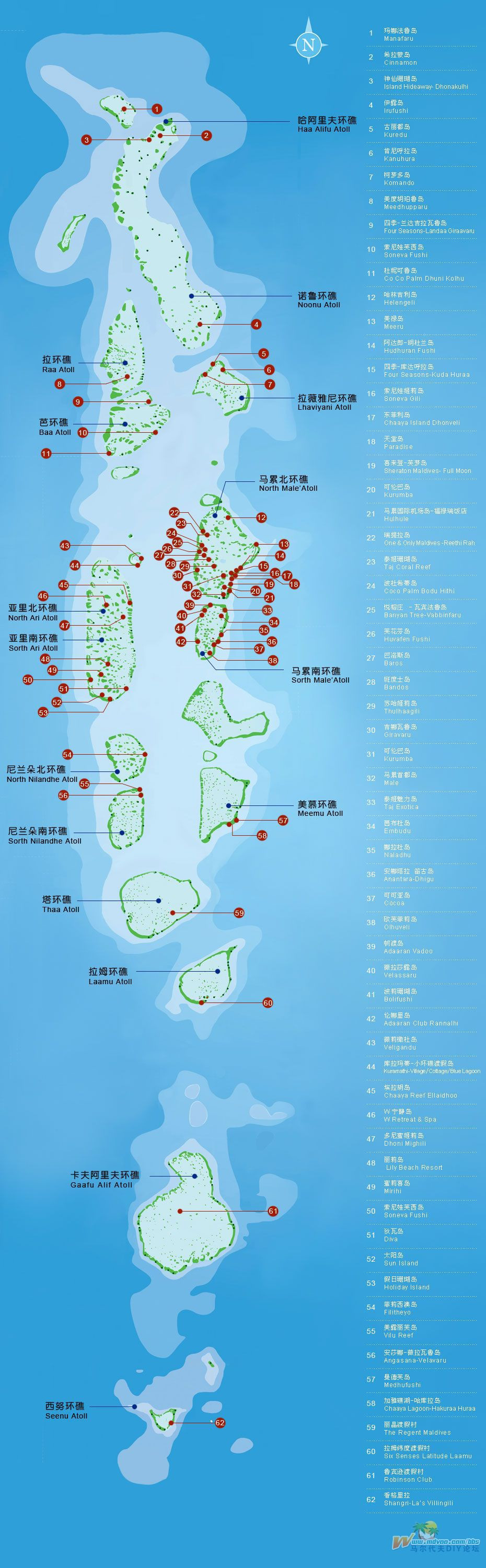 之一,马尔代夫地图图片
