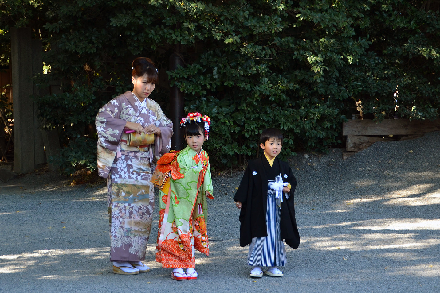 完午饭顺道参观了八幡宫,今天好多小姑娘穿和服啊,莫非今天是七五三节