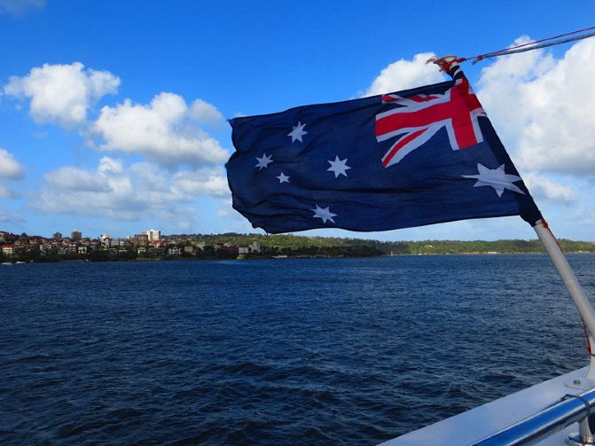 澳大利亚新西兰旅游纪实8-游船 码头上停泊的