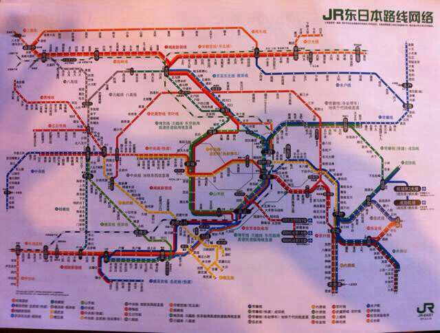 这是日本所有地铁的线路图,希望对大家有帮助!