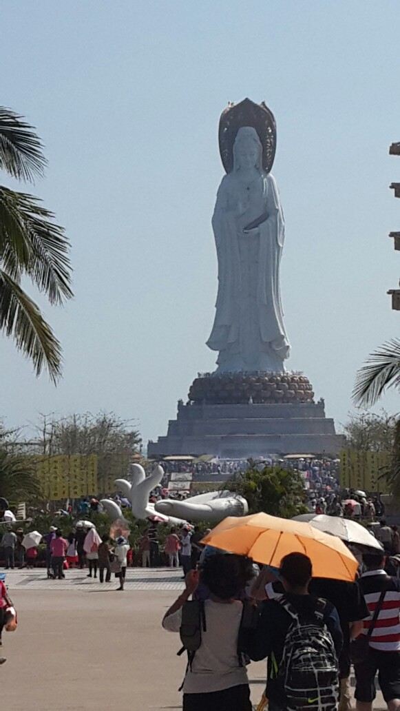 海上观音,好壮观,虔诚的人,美丽的景.