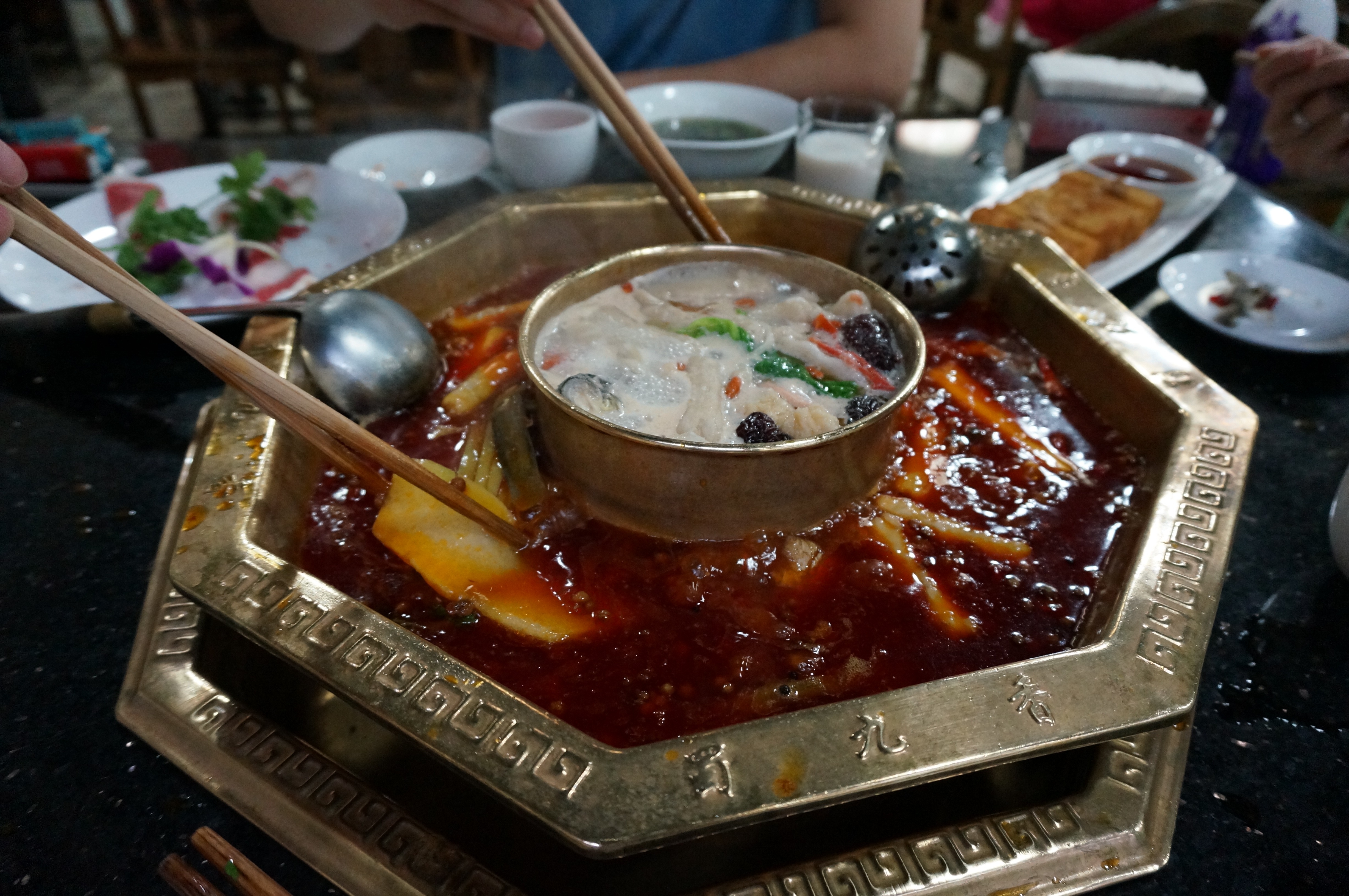 董先生的盛情款待,蜀九香火锅.