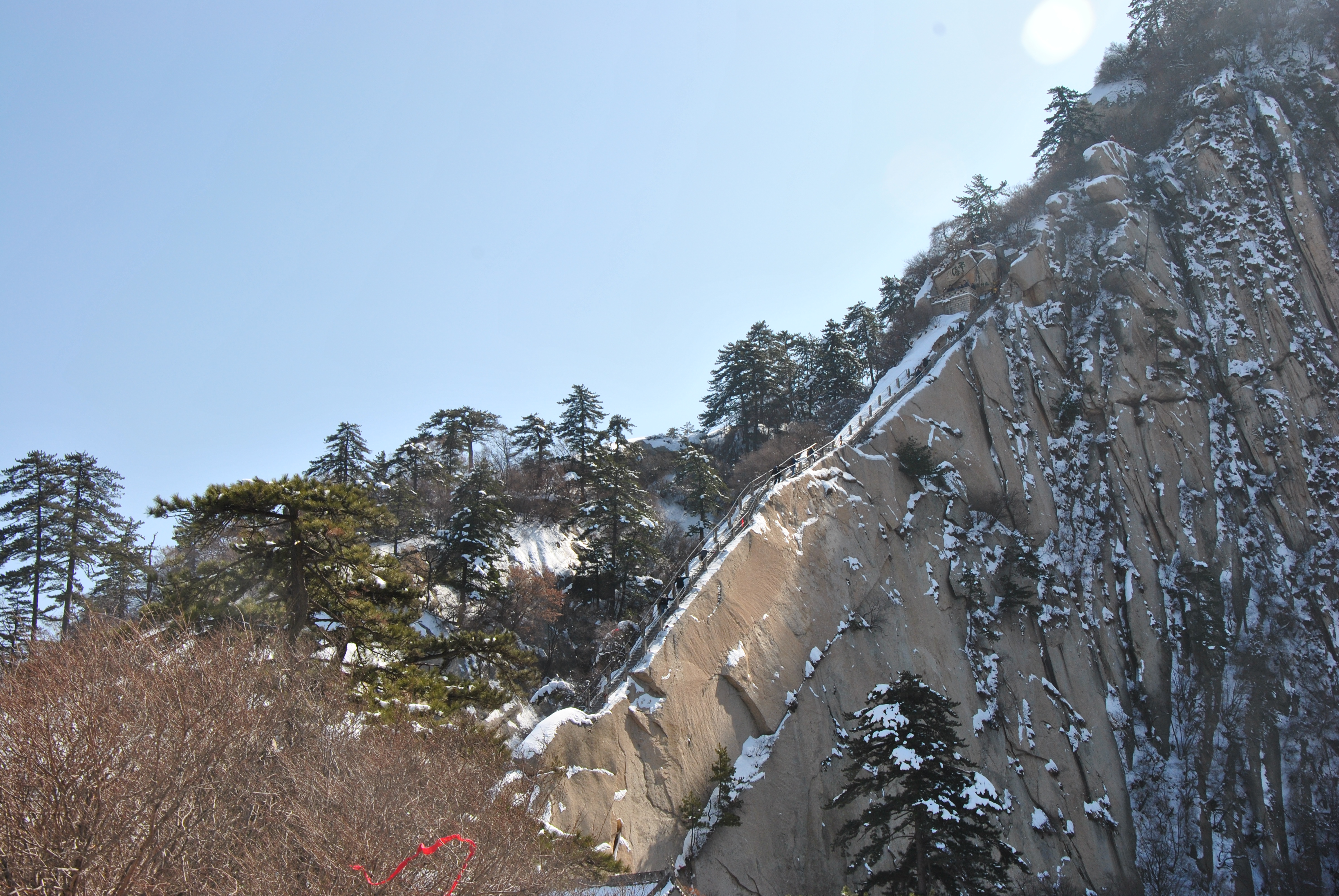 【芮的独行-华山】勇于挑战,冒雪一搏,华山论剑