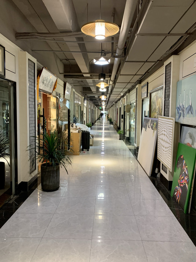 上海徐汇区文定路的画家街