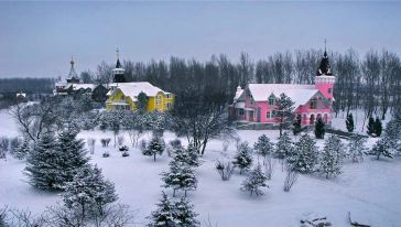 伏尔加庄园(俄罗斯风情+欧式建筑群+滑雪)直通