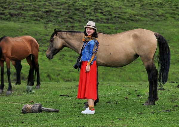 於是,就想起了著名歌唱家馬玉濤的那首歌:馬兒啊,你慢些走慢些走哎