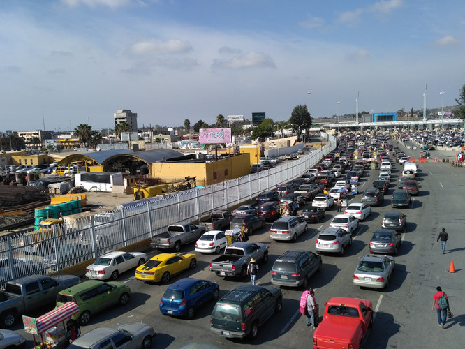 从美国免签证进入墨西哥边境蒂华纳(tijuana)两