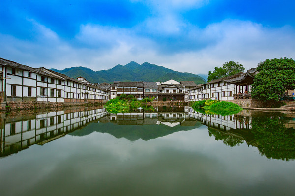 苍坡古村风景图片