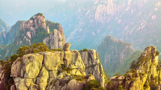 安徽省黄山风景区猴子观海