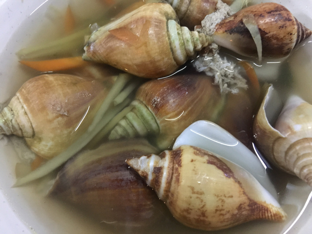 東風螺湯,有點東陰功湯的味道,不但湯好喝,螺肉超級嫩.