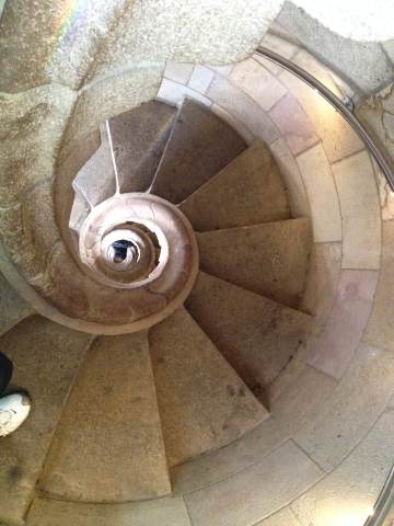 钟塔内的旋转楼梯 圣家族大教堂