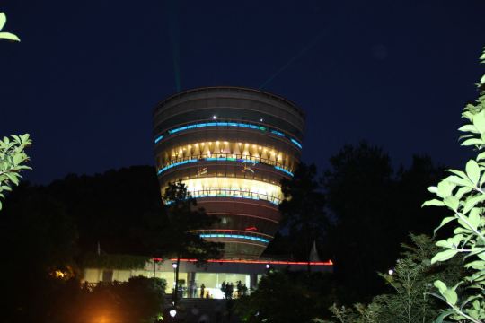 观景阁夜景 一棵树观景台