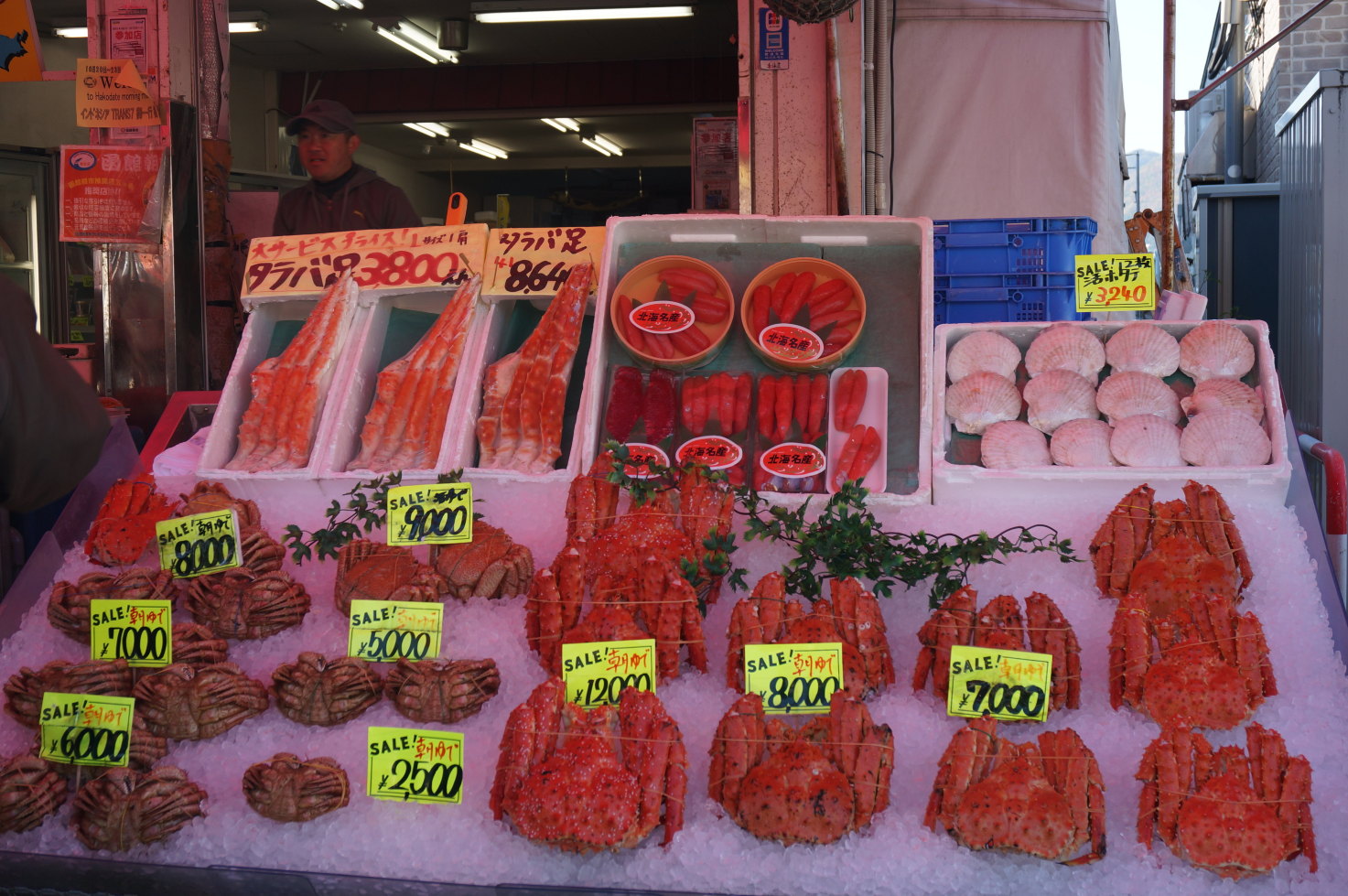 日本最著名的早市之一,也是函馆最热闹的市场之一.