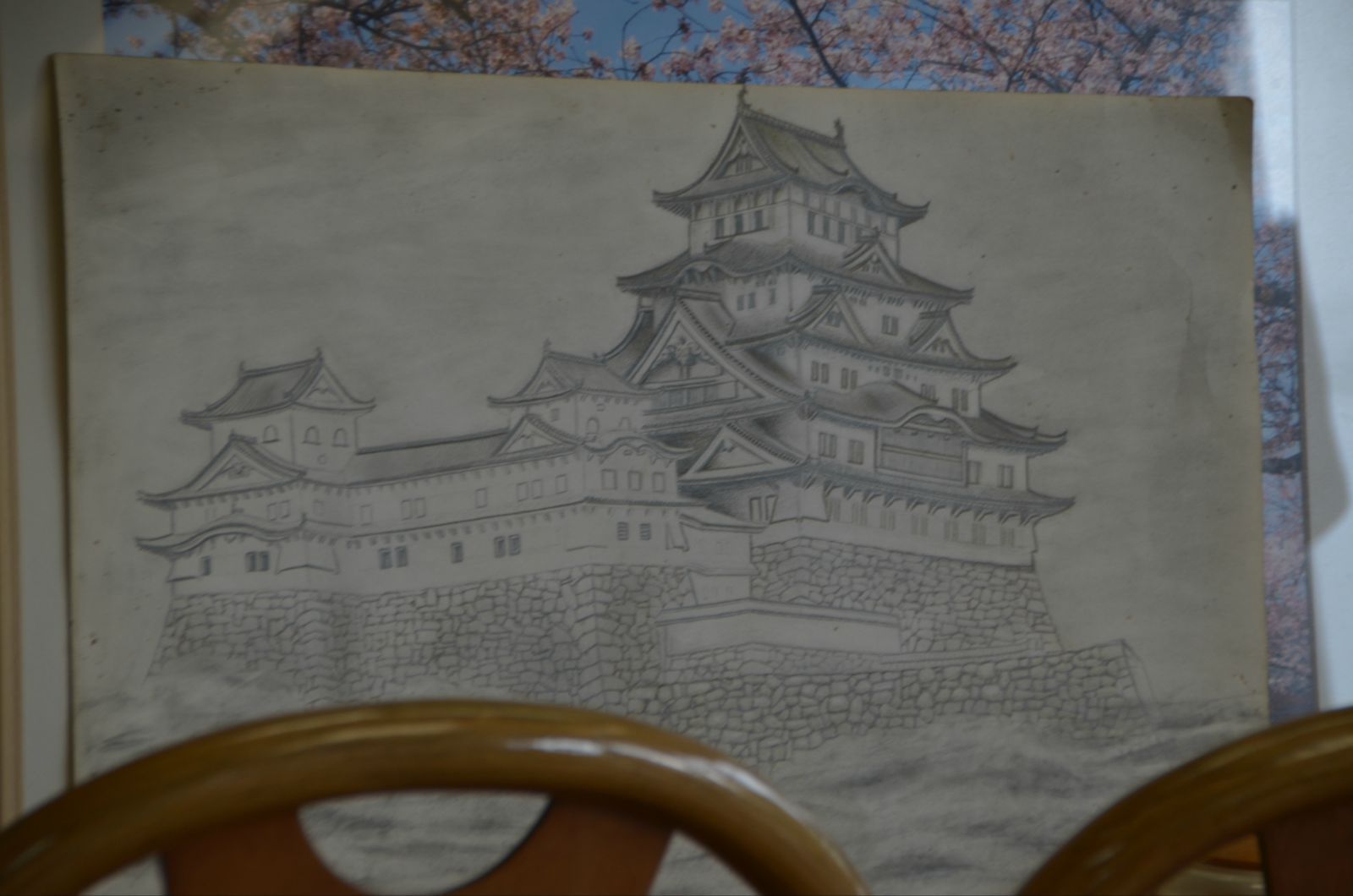 姬路城手绘图片