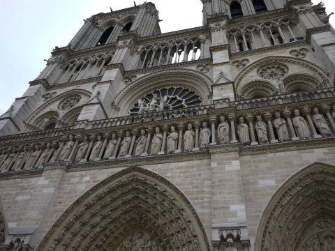 巴黎圣母院正立面 巴黎圣母院