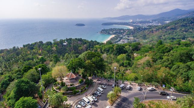 无人机航拍卡塔观景台.