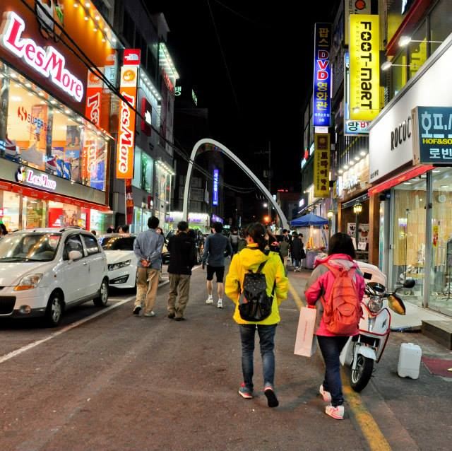 济州岛莲洞步行街图片